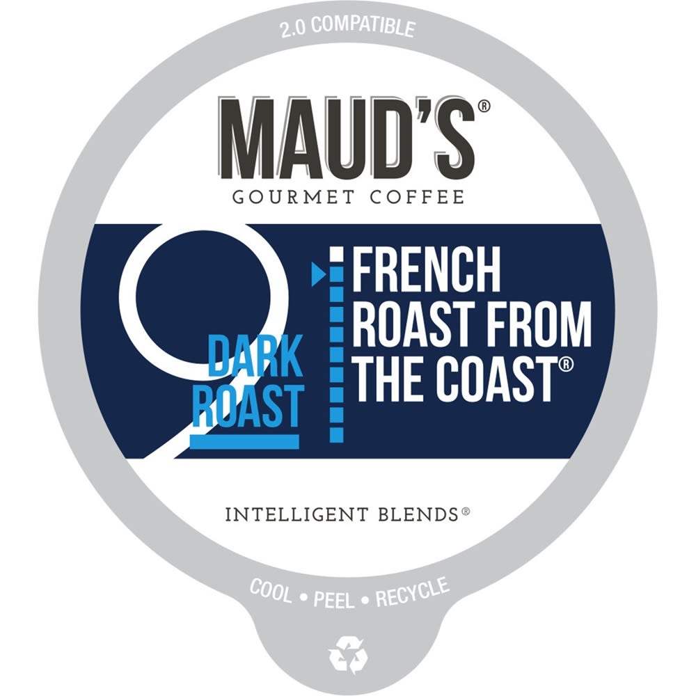 Maud's French Roast from the Coast Single-Serve Capsule Coffee, Regular